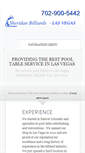 Mobile Screenshot of lasvegaspooltableguys.com